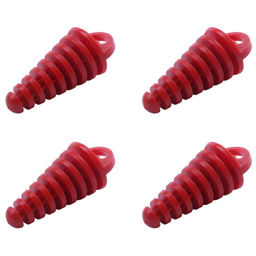 Muffler Pipe Exhaust Plug for Motorcycle 2 4 Stroke, Red