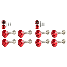 4 X Quick Release Push Hood Latch Button Car Pin Bonnet Lock Red