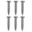 2X Universal Mount Bonnet Hood Pin Lock Latch Kit Racing Alloy Silver 6