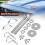 2X Universal Mount Bonnet Hood Pin Lock Latch Kit Racing Alloy Silver 4