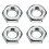 2X Universal Mount Bonnet Hood Pin Lock Latch Kit Racing Alloy Silver 7