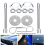 Universal Mount Bonnet Hood Pin Lock Latch Kit Racing Alloy Silver 2