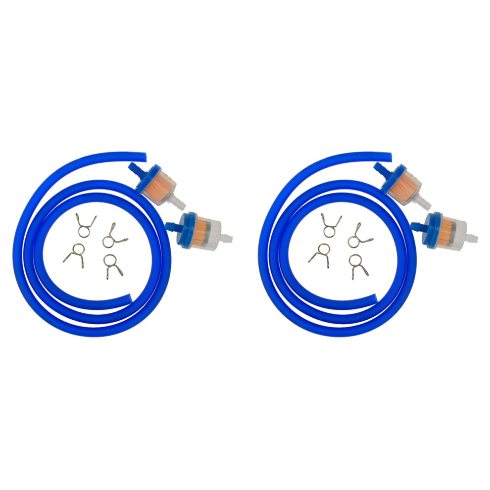 Gas Fuel Filter Hose With Clips For Chinese Gy6 50Cc 150Cc 139Qmb Blue 4851340686869