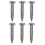 Universal Mount Bonnet Hood Pin Lock Latch Kit Racing Alloy Silver 6