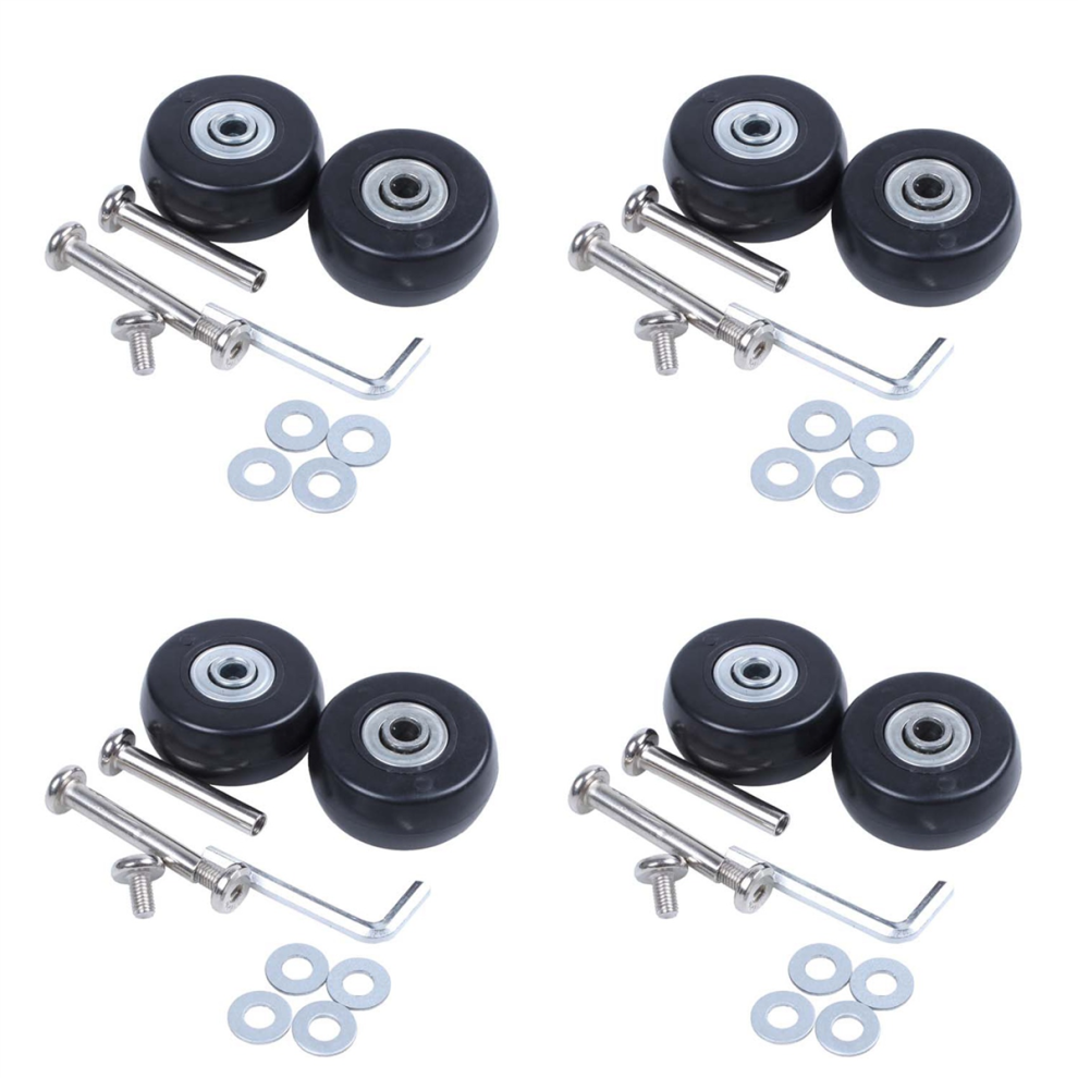 2 Sets of Luggage Suitcase Replacement Wheels Axles Repair OD 40mm-image-OPC-PHXDZS6-NEW