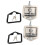 Stainless Steel Folding T-Shape Handle Lock Tool Box Keys Kit 1