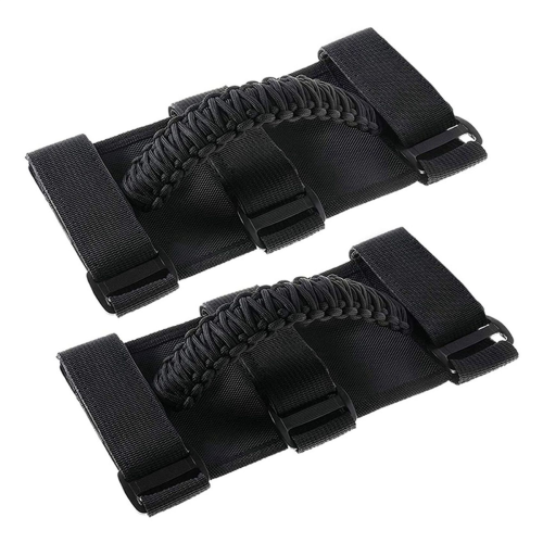 Roll Bar Grab Handles Grip Handle for YJ TJ JK (Black) 1