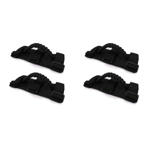Roll Bar Grab Handles Grip Handle for YJ TJ JK (Black)