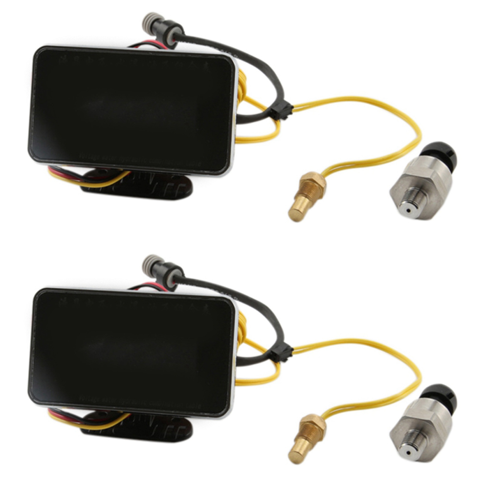 3 In1 Lcd Car Digital Gauge Voltmeter/Oil Pressure/Water Temp 12-24V 4851340609233