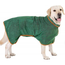 Microfiber Adjustable Dog Bathrobe Absorbent Large Dog Bathrobe for Drying After Bathing Bathing
