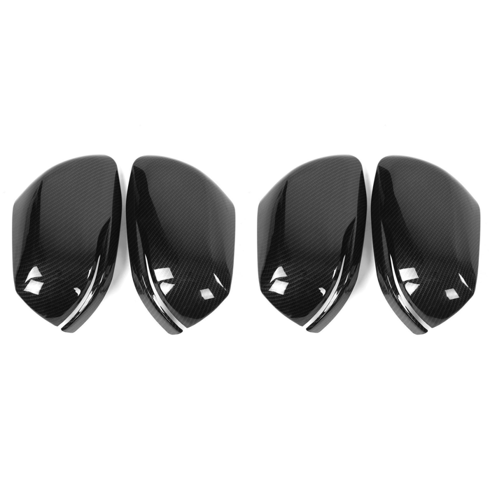 2Pcs Car Carbon Fiber Rearview Wing Mirror Cover For 2017 4851340608441