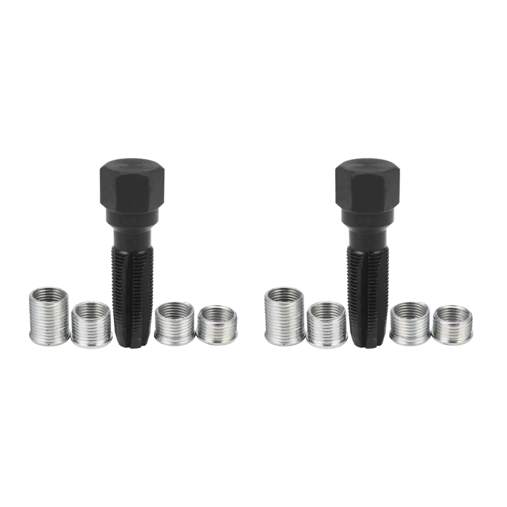 14Mm Spark Plug Thread Repair Kit Tool Kit Reamer Tap M14x1.25 Black/Silver 4851340613476