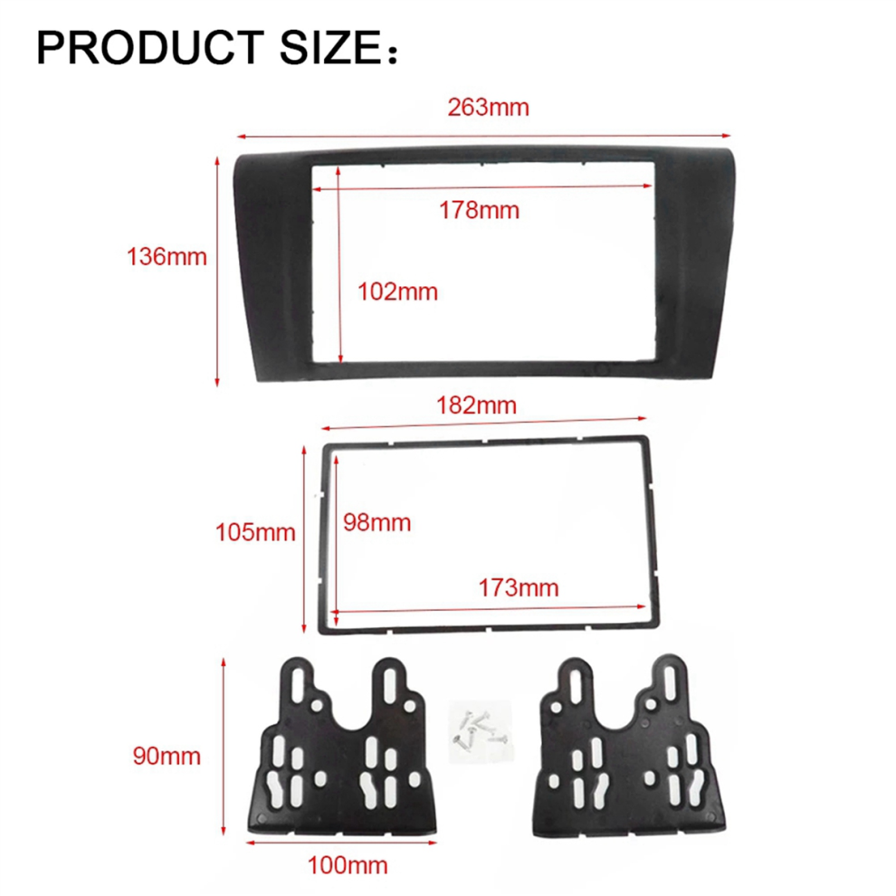 2Din Car Stereo Radio Dvd Fascia Plate Trim Kit For 3 Axela 04-09 4851340616446
