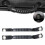 2Pcs Grab Handles Black Rear Seat Grab Padded Roll Bars for 2