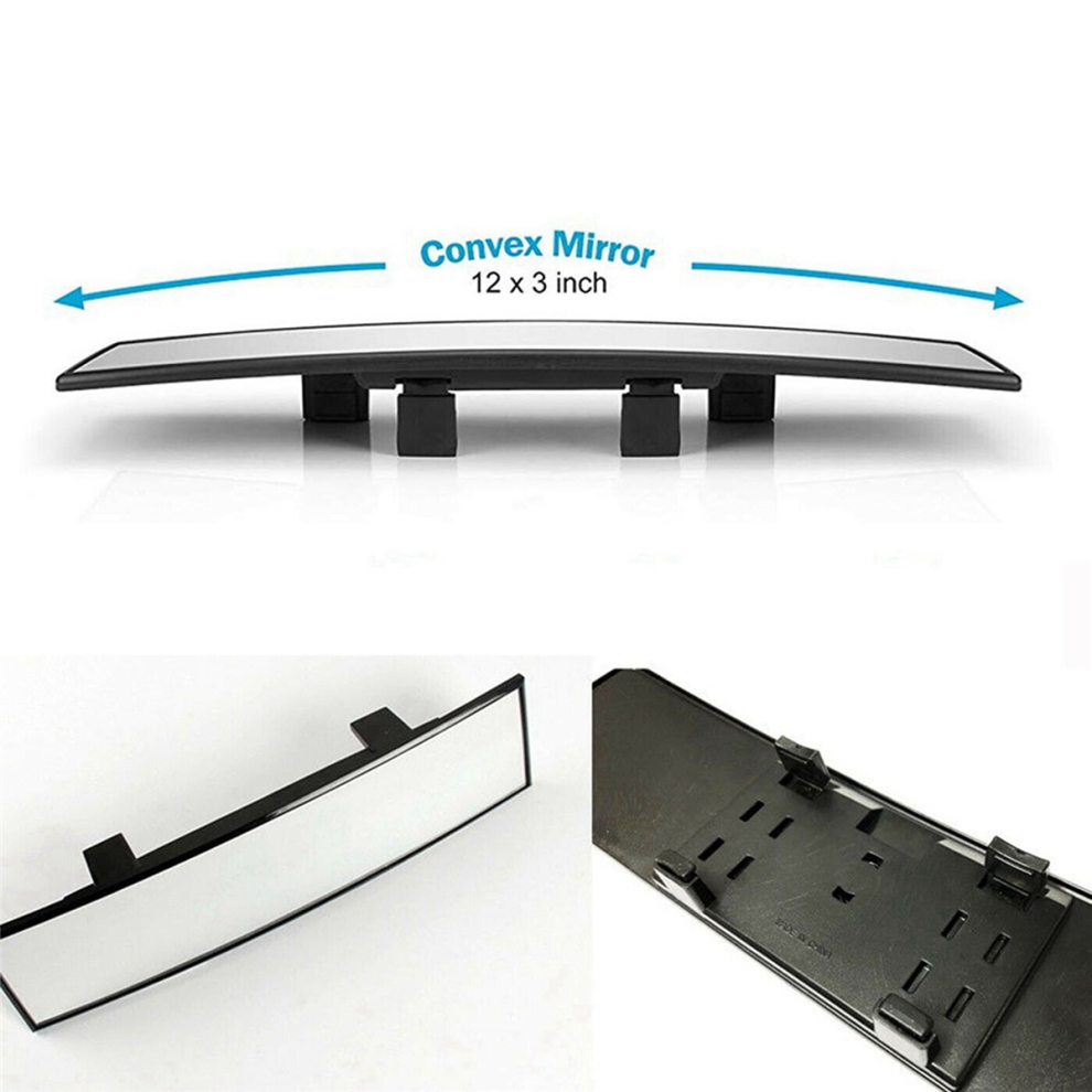 Car Rearview Mirrors,Car Universal 12Inch Interior Clip On Panoramic 4851340620122