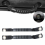 2Pcs Grab Handles Black Rear Seat Grab Padded Roll Bars for 2