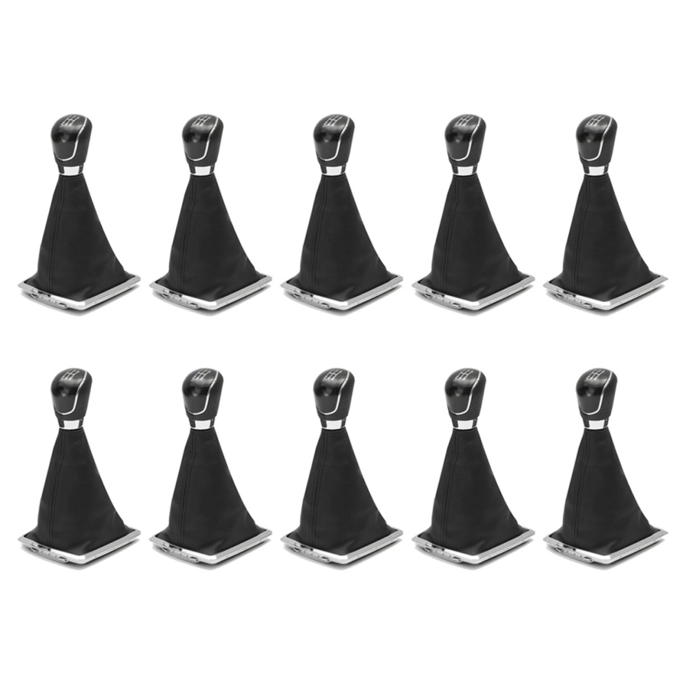 5 Speed Manual Gear Shift Knob Lever Gaiter Cover For Focus Mk2 Black 4851340623598