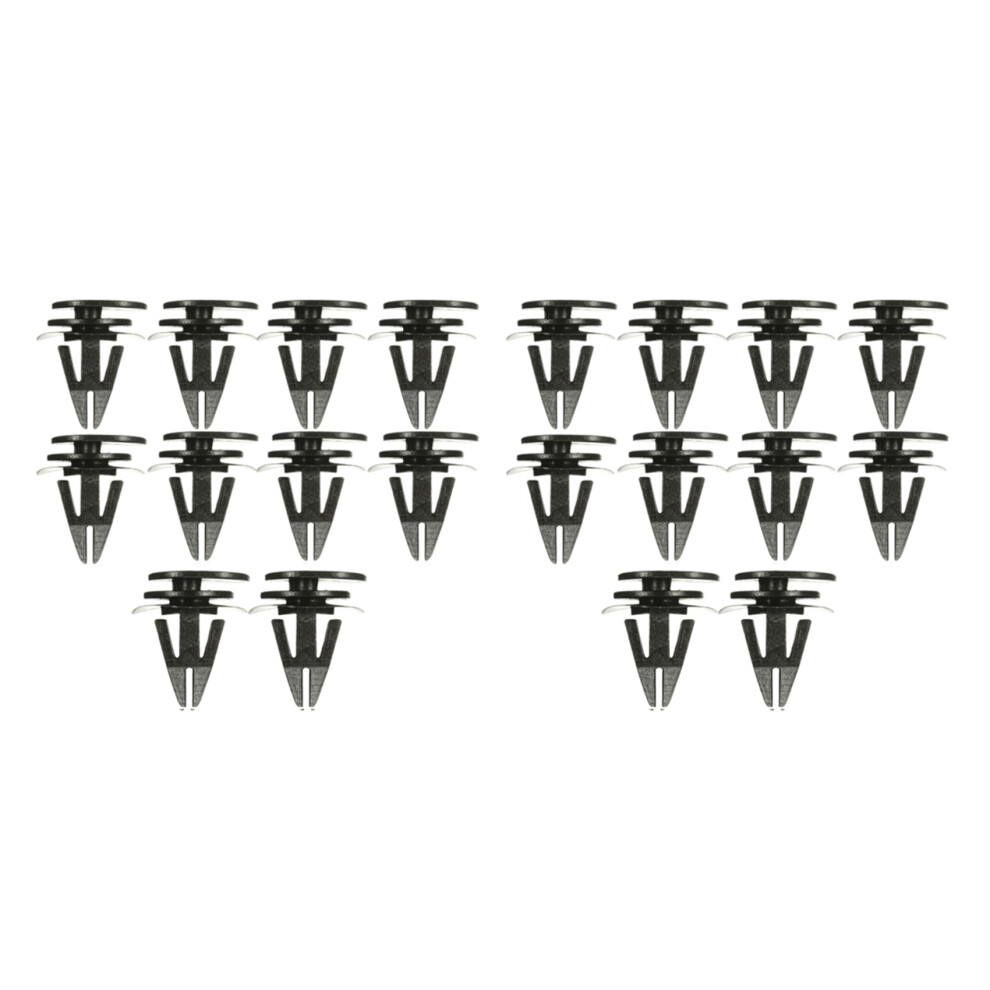 Black 10Pcs Sill Trim Side Skirts Bumper Fastener Clip For