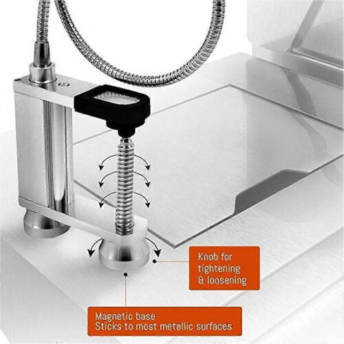 360 Magnetic Grill Light BBQ Grill Light Adjustable LED Flashlight Work Light Screw Fixing Tools 2