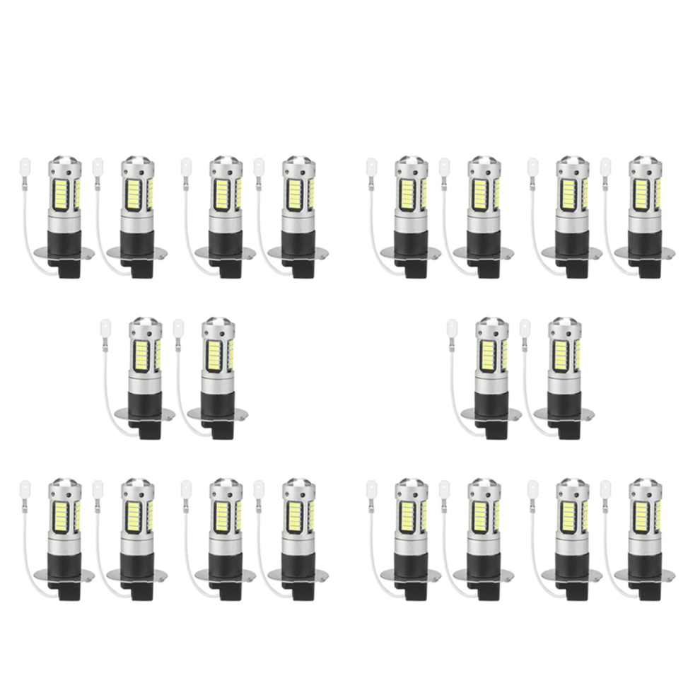 2Pcs H3 Super Bright Led Fog Driving Drl Bulbs 6000K Light/White 4852890815297