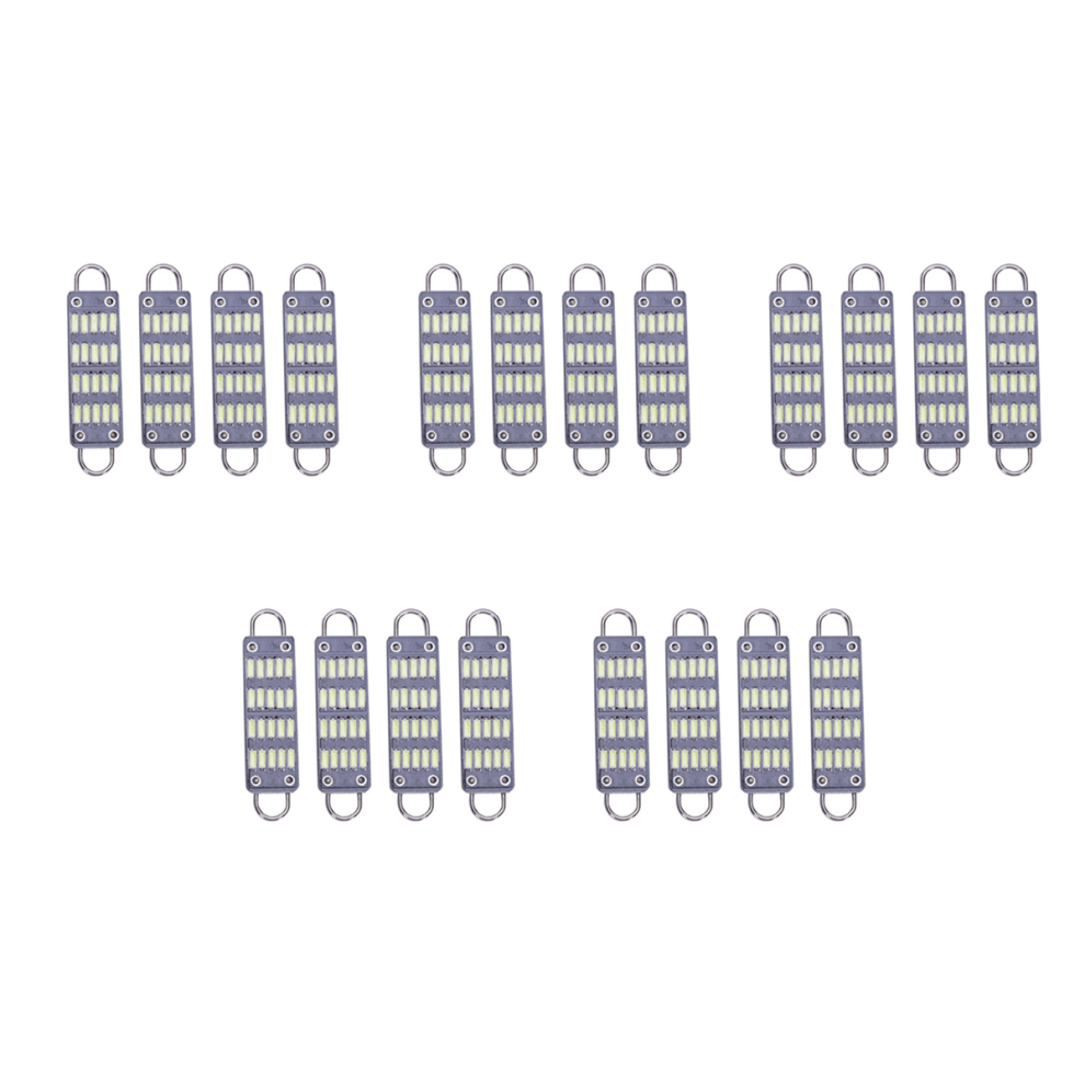 Bulb 44Mm Bright Festoon Led Bulb,20 Smd Rigid Loop 1.73 Inch White 4852890815143