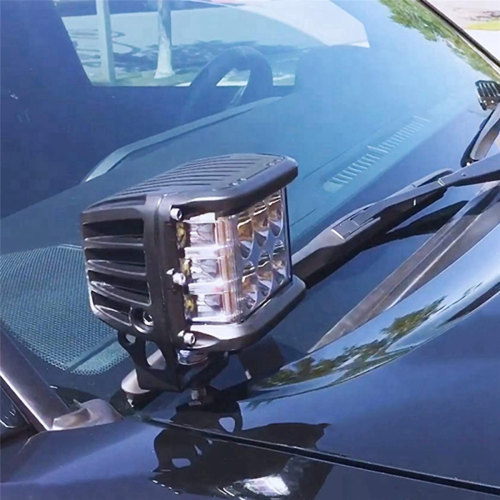 Front Hood LED Light Mounting Bracket Kit for 2005-15 2