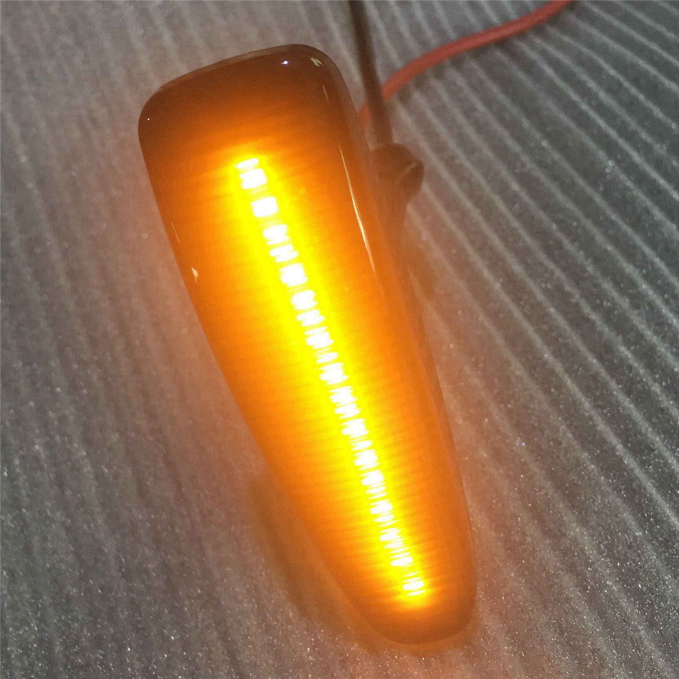 Smoked Lens Full Led Front Side Marker Lights For Amber 4852890818717
