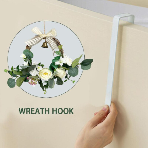 Thin Metal Over Door Wreath H Compatible Or Back Door () 2