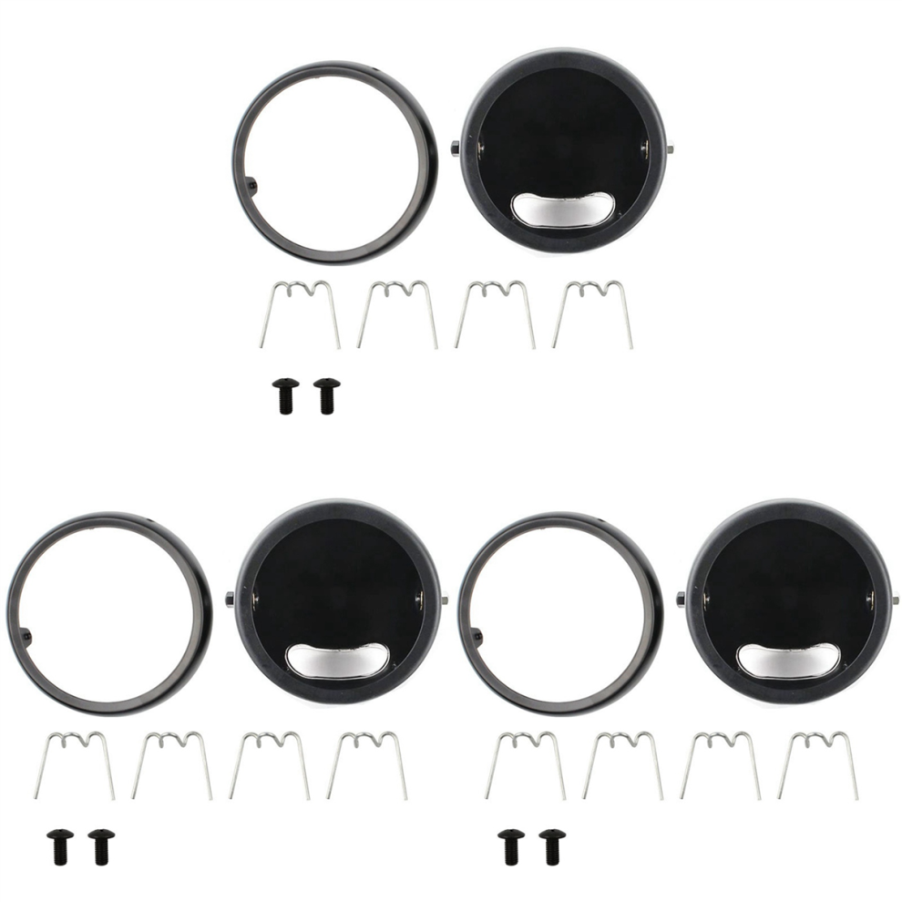 5.75 Inch Motorcycle Headlights Housing For Motorcycle Black 4852890818212