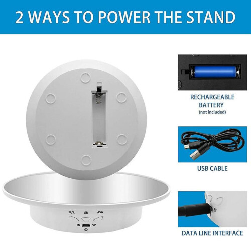 Ized Rotating Display D, 7.87inch, Covered 360 De Turntable Display D for Ph 1