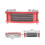 M12 Interface Radiator Aluminium Ing System for 50-160cc Cycle Dirt Pit Bike Silver 2