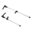 RV 310‑435mm Window Support Rod Telescopic Aluminium Alloy 1