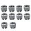 7L6 601 173A 2ZZ 10Pcs Wheel Lug Bolt Nut Cap for - 2004-2017 6