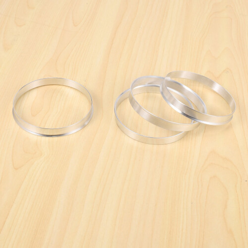 4 x Universal Aluminum Hub Ring Wheel 74.1mm O/D 72.6mm I/D 2