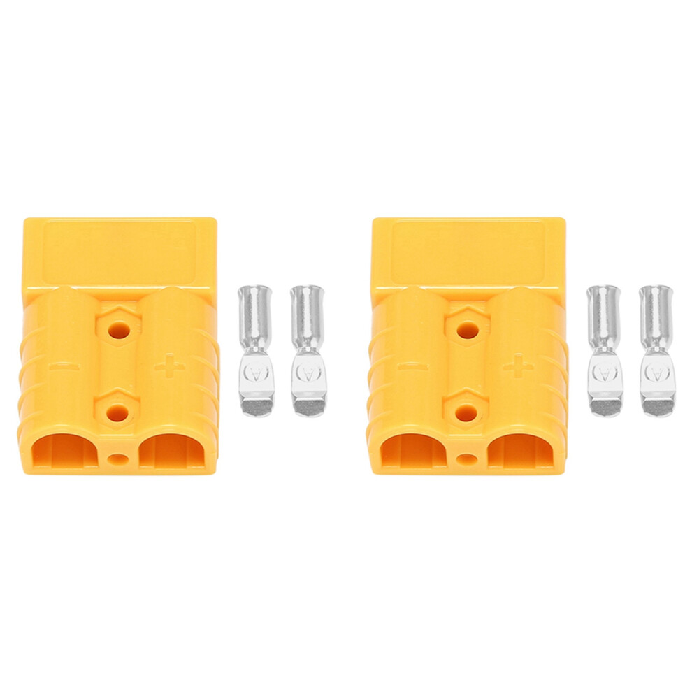 For Anderson Style Plug Connectors 50A 600V Terminals Plugs Yellow 4852890838722