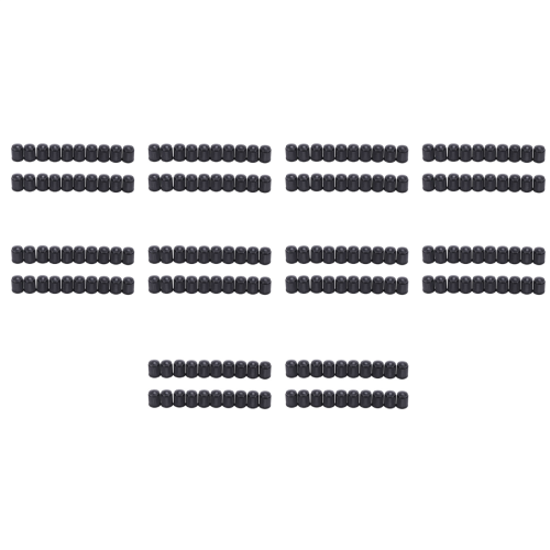 20pcs Plastic Bike Valve Dust Caps Black