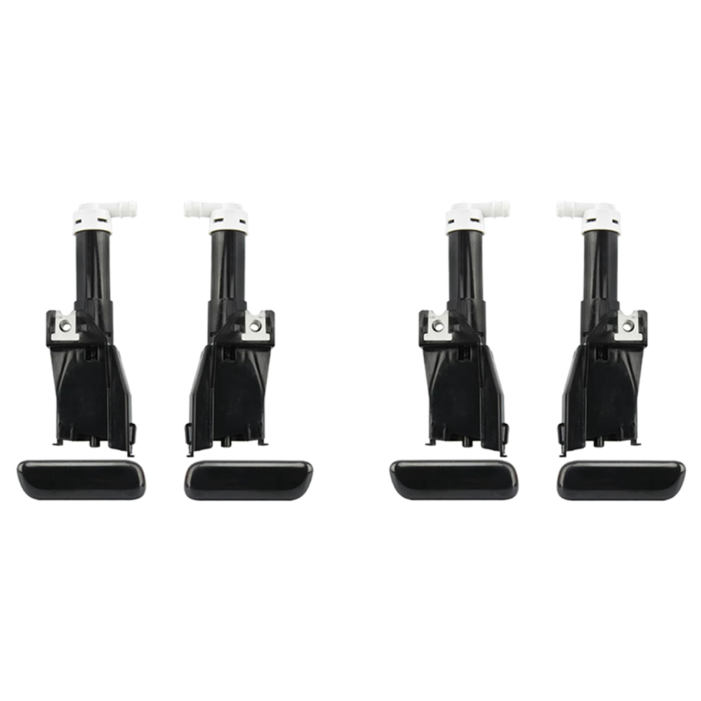 Car Headlight Washer Nozzle With Cover Cap For 4852890837695