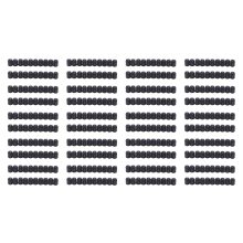 20pcs Plastic Bike Valve Dust Caps Black