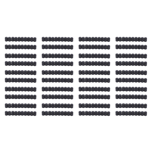 20pcs Plastic Bike Valve Dust Caps Black