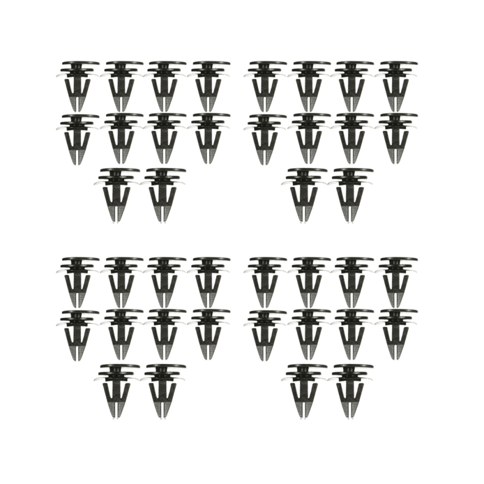 Black 10Pcs Sill Trim Side Skirts Bumper Fastener Clip For