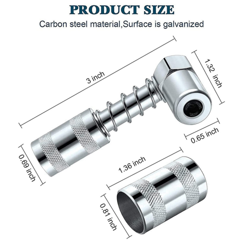 Grease Nozzle Adapter - Accessory 90 Degree Grease Coupler Adapter 1