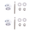 Long Push Button Quick Release Hood Pins Lock Clip Latch Bumper Kit 3