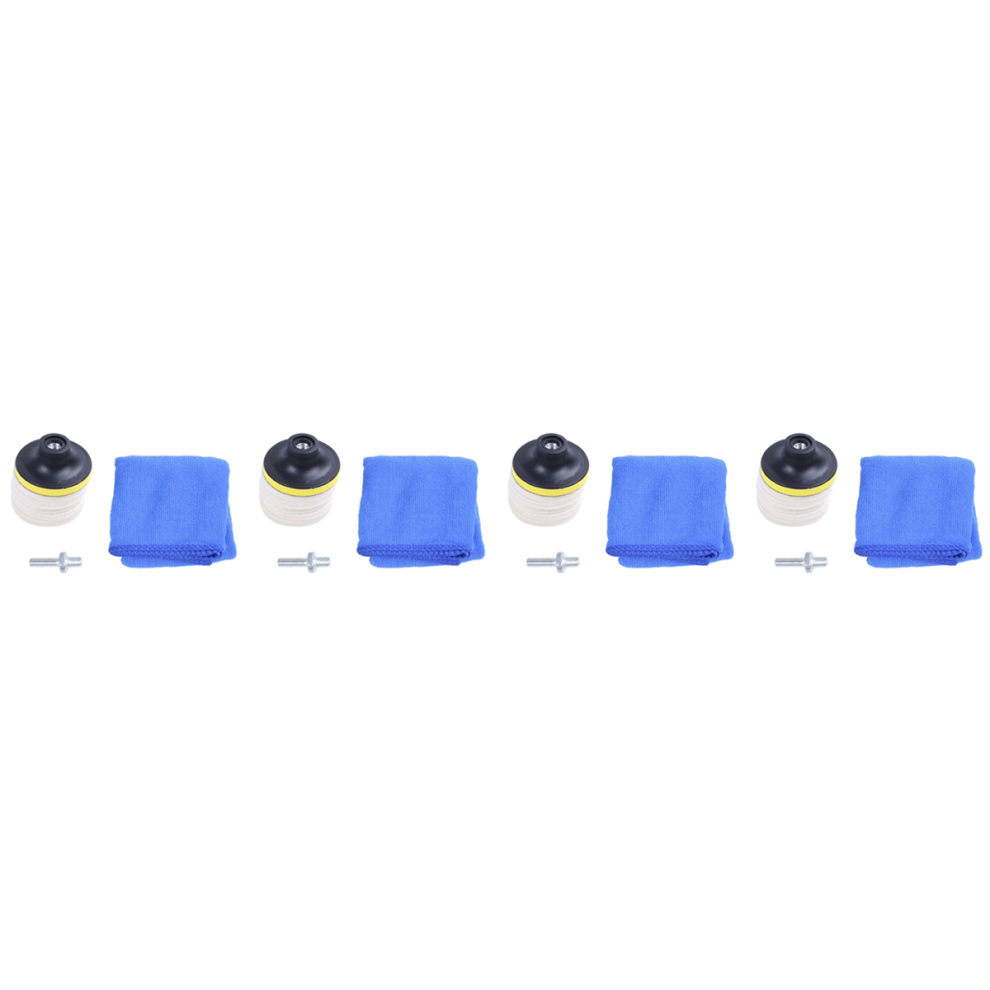 8Pc 3Inch 75Mm Felt Polishing Pad Windscreen Glass Polishing Kit 4852890843641