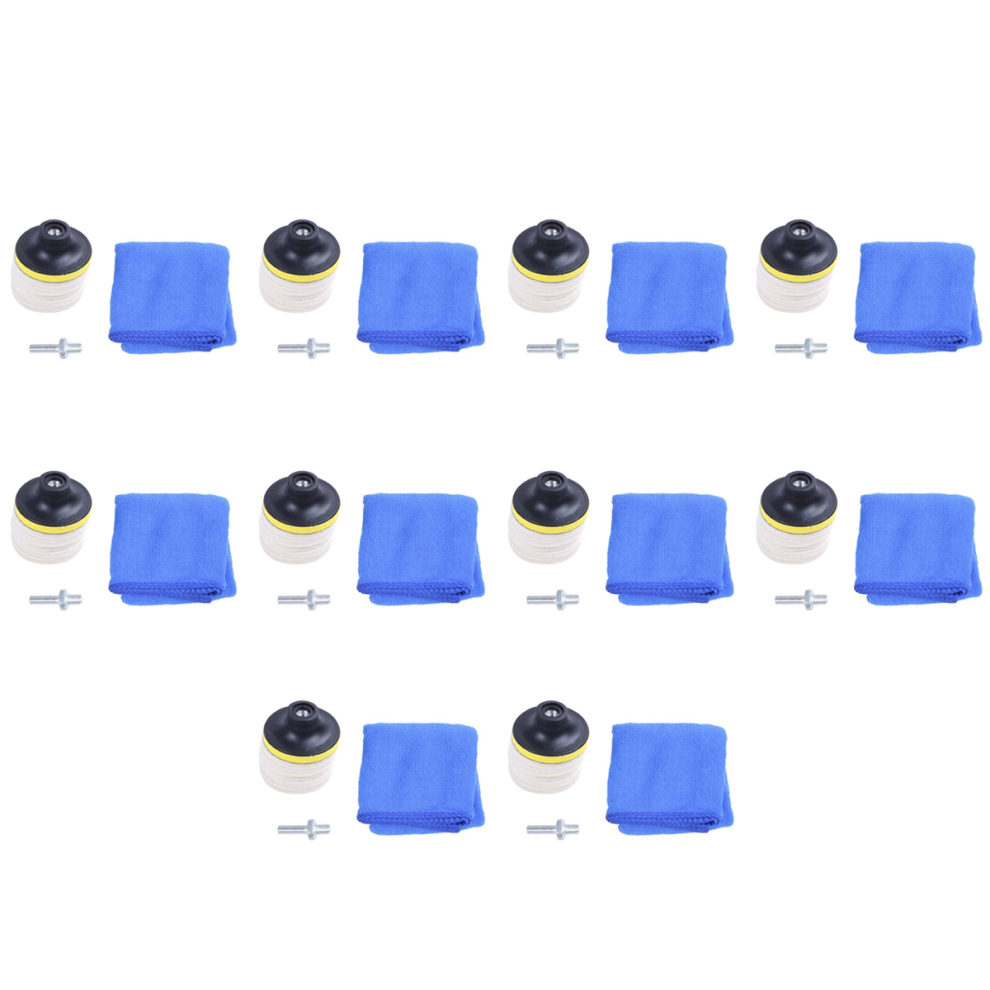 8Pc 3Inch 75Mm Felt Polishing Pad Windscreen Glass Polishing Kit 4852890843634