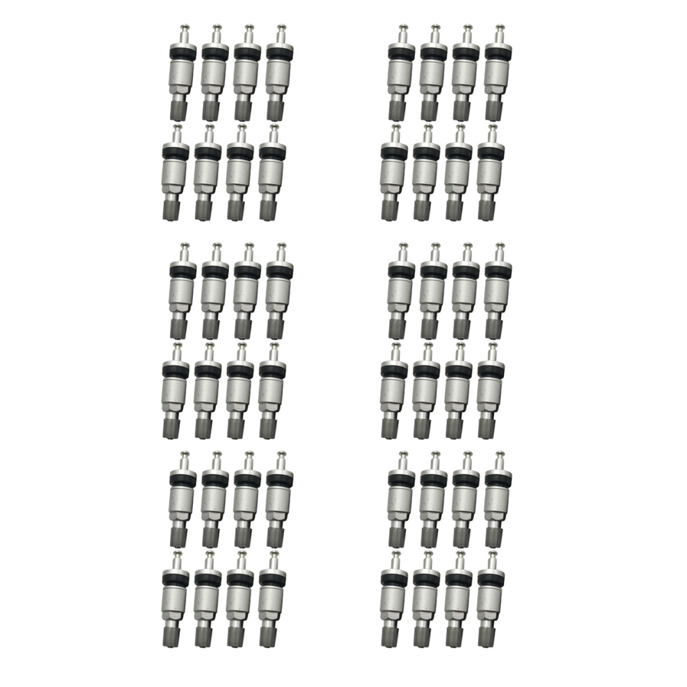 8Pcs Tpms Tire Valves For Alloy Tubeless Valve Repair Kit Silver 4852890847366