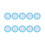 10 Pieces Rium Co2 Diffuser Replacement Ceramic Disc Co2 Atomizer Slice 2cm Dioxide Atom 1
