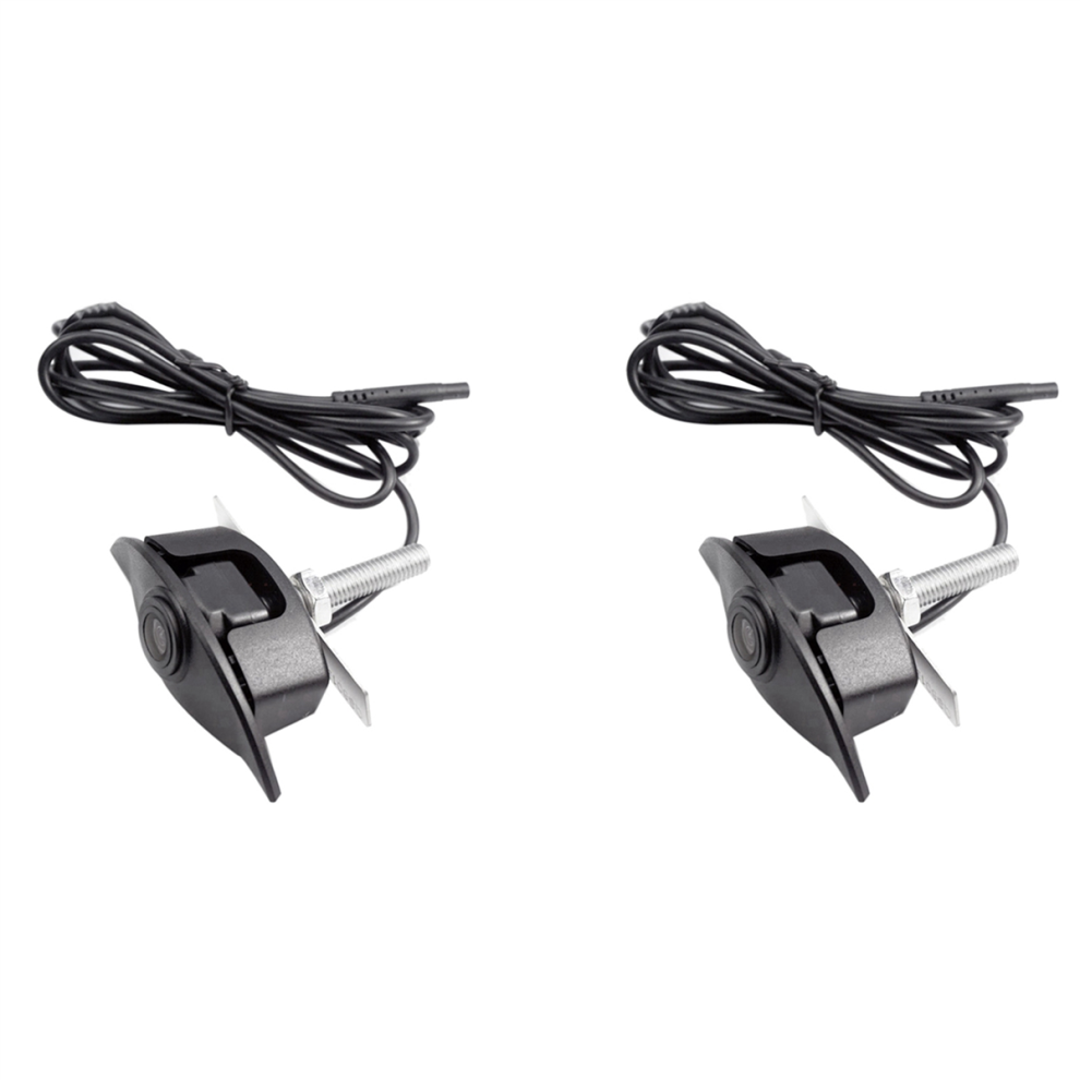 Car Logo Front View Camera Hd Night-Vision Parking Embedded Camera White 4852890852827