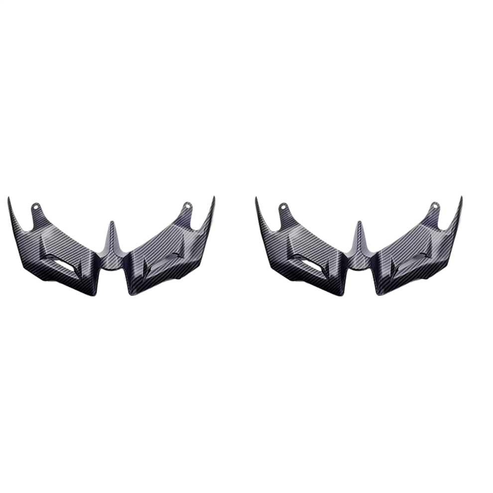 Motorcycle Front Aerodynamic Winglets Carbon Fiber Pattern 4852890861577