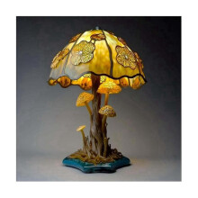 Plant Table Lamp Bed Bedside Retro Table Lamp Atmospher