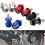 2Pcs Motorcycle Cnc Sliders Spools Stand Screw For (Black) 7